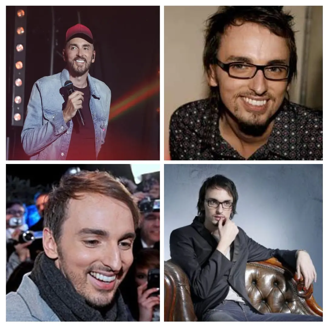 Photos illsutrant les tentatives de Christophe Willem pour dissimuler son alopécie.