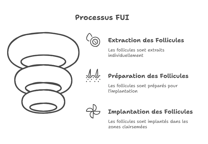 Processus de la méthode FUE