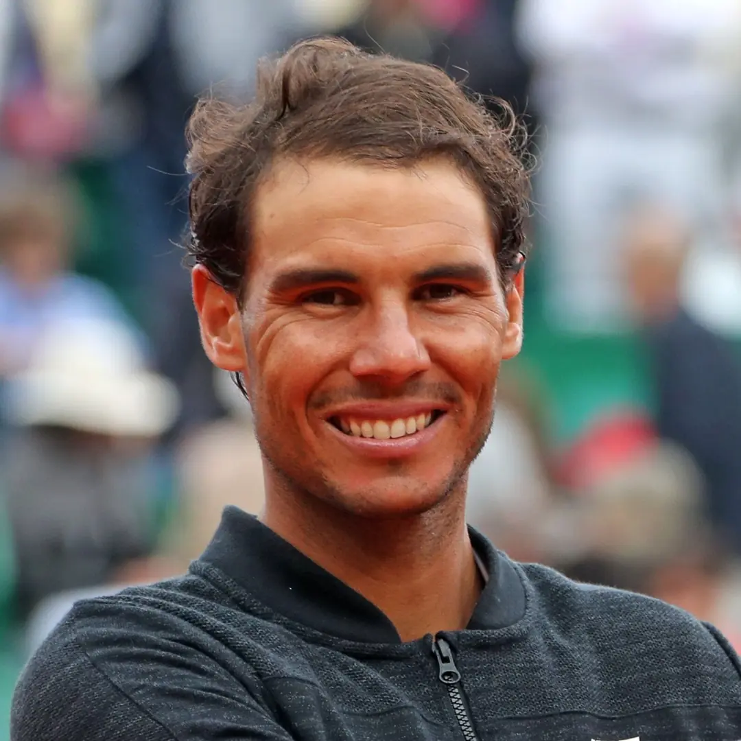 Photo Nadal après sa première greffe de cheveux.